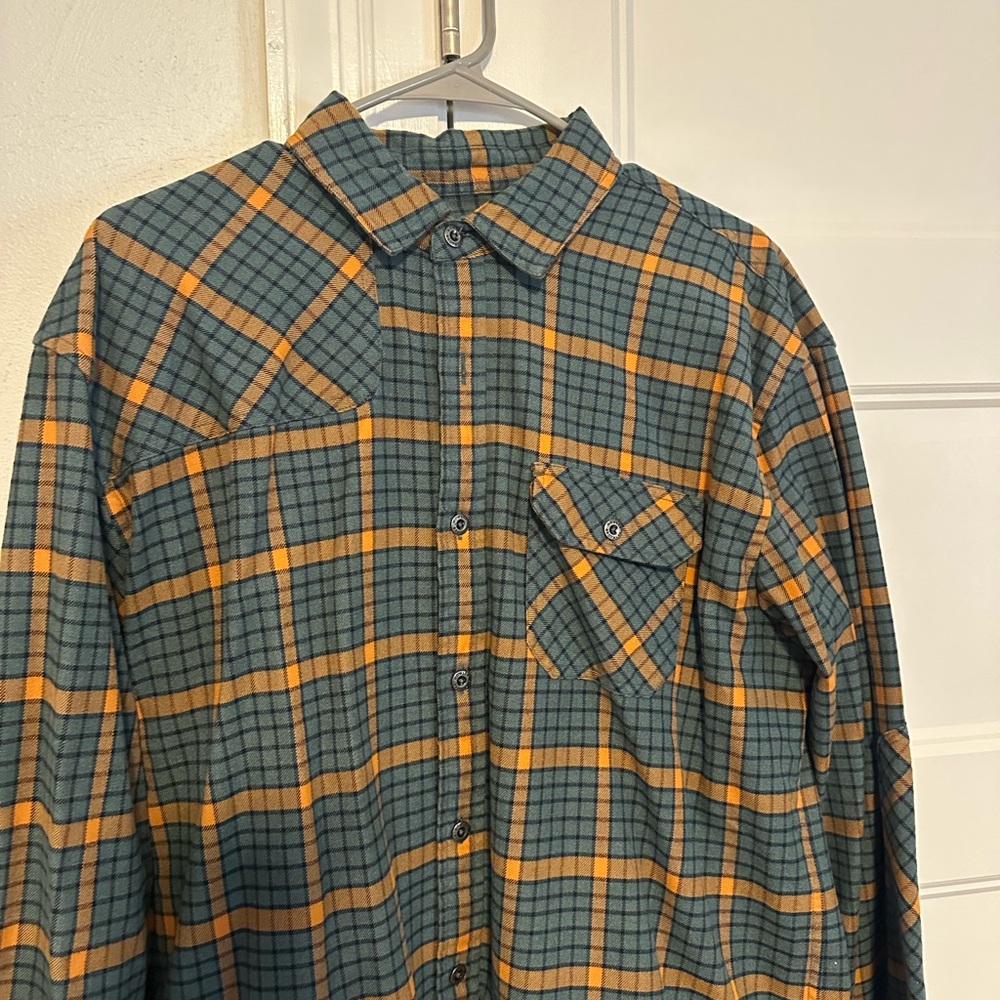 Howler Brothers Plaid Shirt - Teal and Mustard